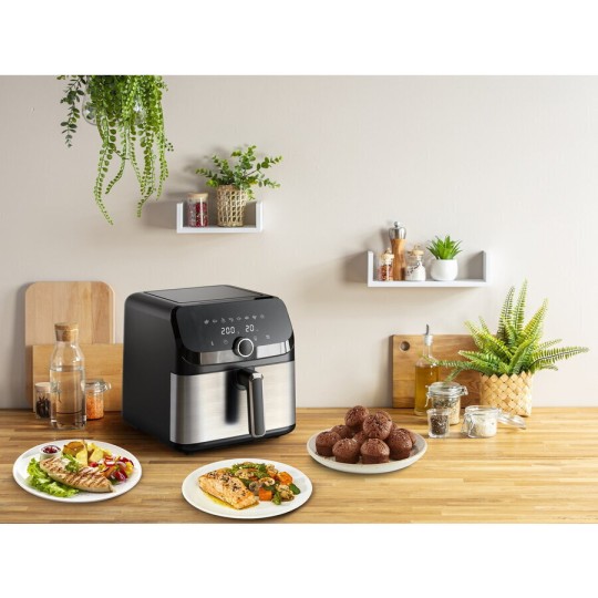 Tefal Easy Fry Air Fryer 7.5lt EY855D Silver