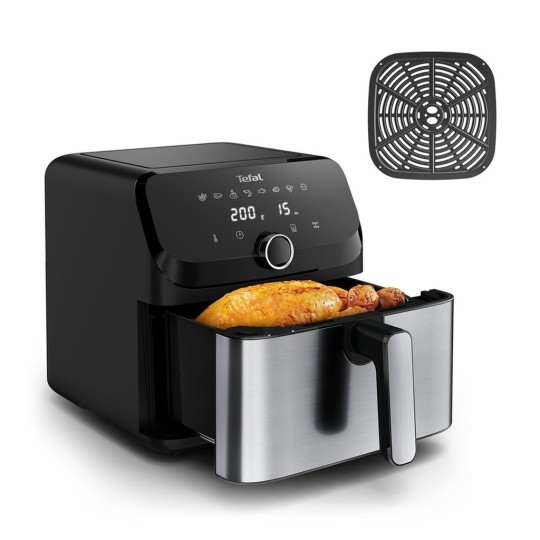 Tefal Easy Fry Air Fryer 7.5lt EY855D Silver