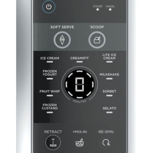 Ninja CREAMi Scoop & Swirl NC701EU Παγωτομηχανή 0.48lt Ασημί