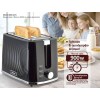 Bruno BRN-0274 Toaster 2 Slots 900W Black