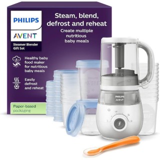 Philips Avent 4-in-1 Βρεφικός Ατμομάγειρας με Μπλέντερ 1lt (SCF883/20)