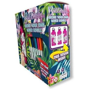 Splat Planet Μπουκάλι Παιδικό Παγούρι Πεταλούδα Αλουμινίου 600ml