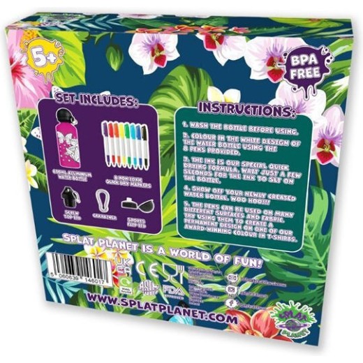 Splat Planet Μπουκάλι Παιδικό Παγούρι Πεταλούδα Αλουμινίου 600ml