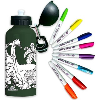 Splat Planet Μπουκάλι Παιδικό Παγούρι Δεινόσαυρος  Αλουμινίου 600ml