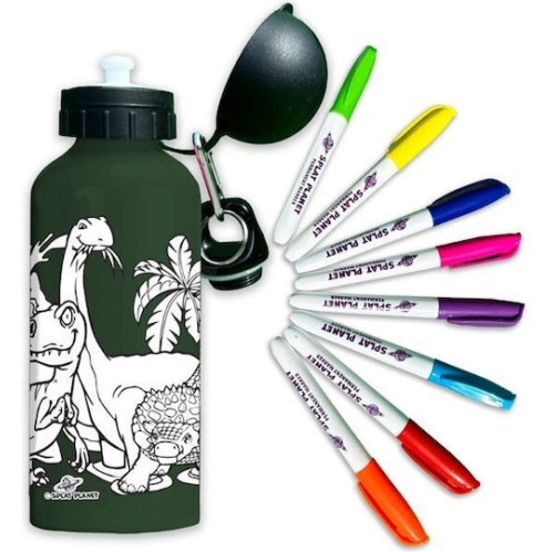 Splat Planet Μπουκάλι Παιδικό Παγούρι Δεινόσαυρος  Αλουμινίου 600ml