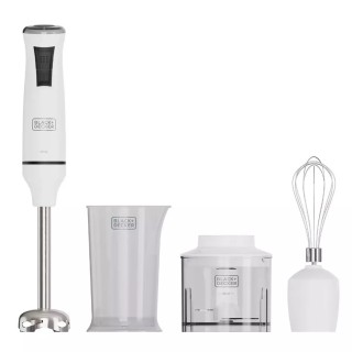 Black & Decker Hand Blender With Inox Rod 750W White BXHVA750E