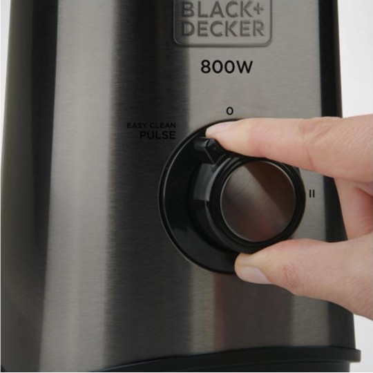 Black & Decker Blender with Glass Jug 1.5 lt 800W Gray BXJB800E