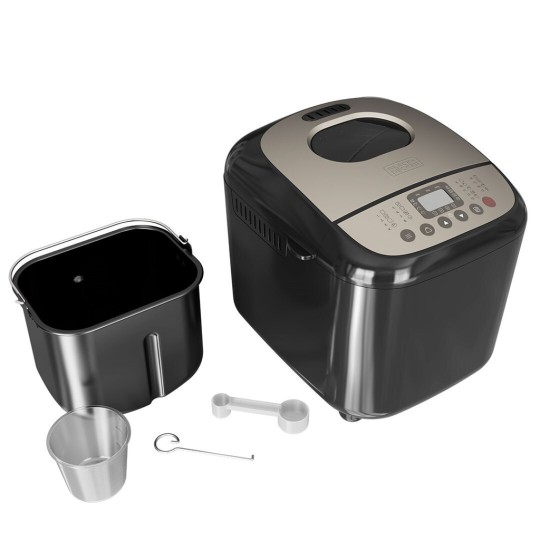 Black & Decker Bread Maker 600W with Container Capacity 1000gr BXBM600E