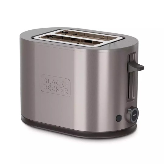 Black & Decker Toaster 2 Slots 900W Inox BXTO901E Black & Decker Toaster 2 Slots 900W Inox BXTO901E