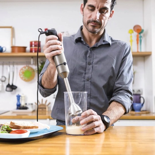Black & Decker Hand Blender with Stainless Steel Rod BXHBA1200E 1200W Black