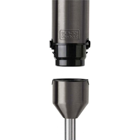 Black & Decker Hand Blender with Stainless Steel Rod BXHBA1200E 1200W Black