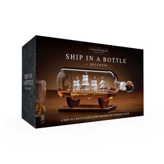 The Source Ship in a Bottle Decanter Γυάλινη Καράφα