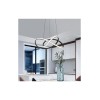 POWERTECH HLL-0207 LED Φωτιστικό Οροφής 48W, 4000K, Φ50cm x 120cm Μαύρο