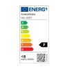 POWERTECH HLL-0207 LED Φωτιστικό Οροφής 48W, 4000K, Φ50cm x 120cm Μαύρο