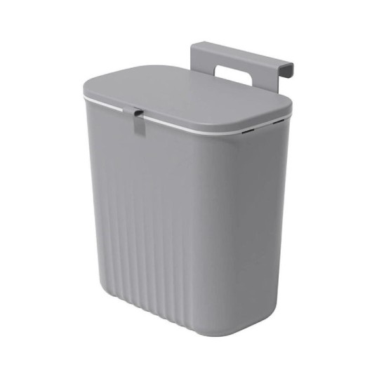 HOME USE HUH-0152 Κάδος Απορριμμάτων 9lt 26x16x29cm Γκρι HOME USE HUH-0152 Κάδος Απορριμμάτων 9lt 26x16x29cm Γκρι