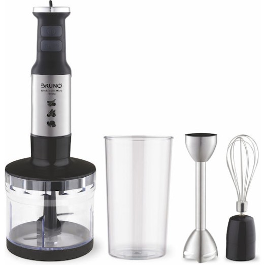 BRUNO BRN-0250 Ραβδομπλέντερ 1700W Σετ 3 σε 1 Inox-μαύρο