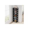 HOME USE HUH-0132 Υφασμάτινη Παπουτσοθήκη 7 θέσεων 33x28x128cm Γκρι