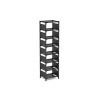 HOME USE HUH-0132 Υφασμάτινη Παπουτσοθήκη 7 θέσεων 33x28x128cm Γκρι