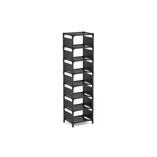 HOME USE HUH-0132 Υφασμάτινη Παπουτσοθήκη 7 θέσεων 33x28x128cm Γκρι