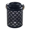 Modee Lighting LED Ηλιακό Φαναράκι Κήπου LT005B H26x17x17cm Μαύρο