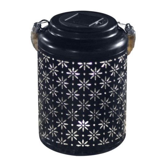 Modee Lighting LED Ηλιακό Φαναράκι Κήπου LT005B H26x17x17cm Μαύρο