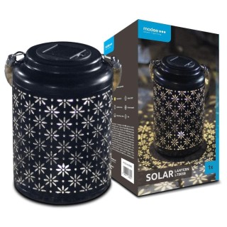 Modee Lighting LED Ηλιακό Φαναράκι Κήπου LT005B H26x17x17cm Μαύρο