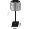 Avide ABLDL-USB-B-4W Metal Table Lamp LED with Black Shade and Base