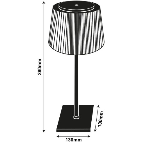 Avide ABLDL-USB-B-4W Metal Table Lamp LED with Black Shade and Base
