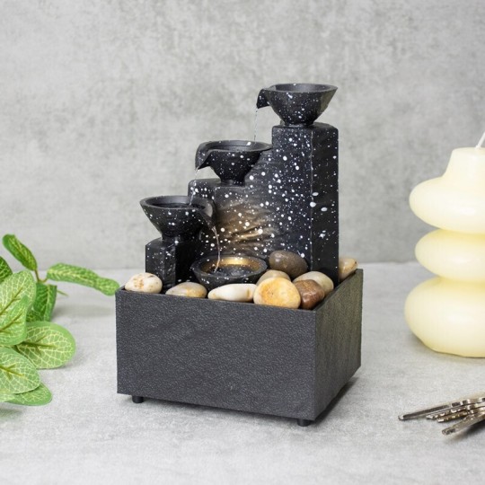 The Source Set Fountain with Light 17.5x12x9.5cm 93493