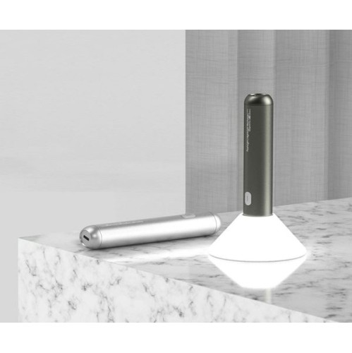 Allocacoc Rechargeable Flashlight LED with Maximum Brightness 600lm Gray