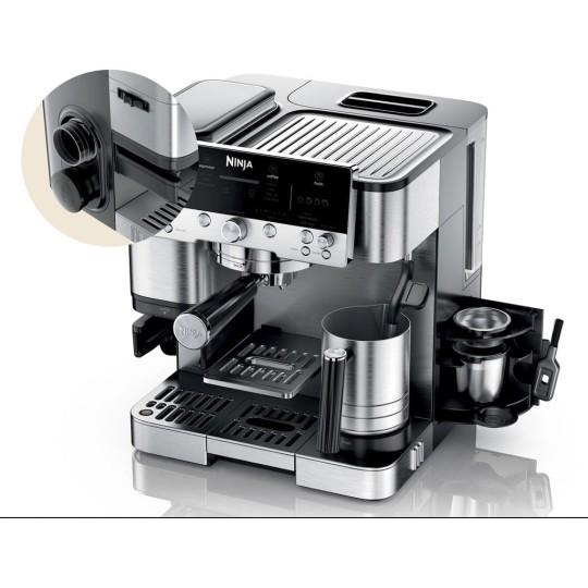 Ninja Luxe Cafe Premier Espresso Coffee Machine Silver (ES601EU)