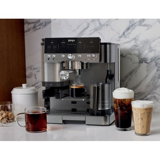 Ninja Luxe Cafe Premier Espresso Coffee Machine Silver (ES601EU)