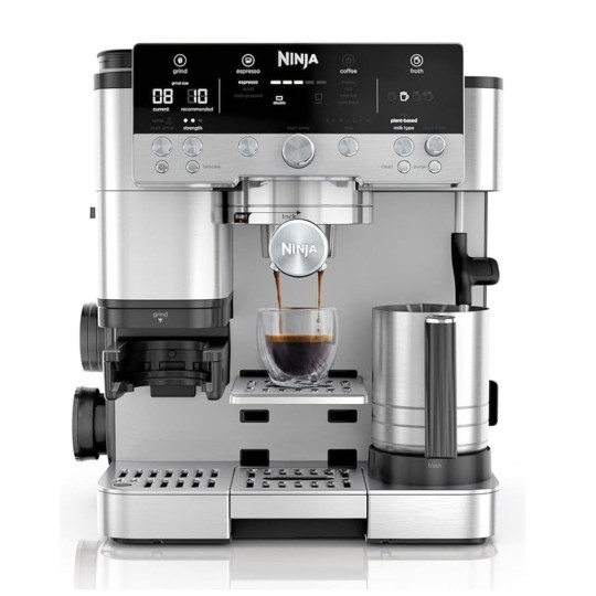 Ninja Luxe Cafe Premier Espresso Coffee Machine Silver (ES601EU)