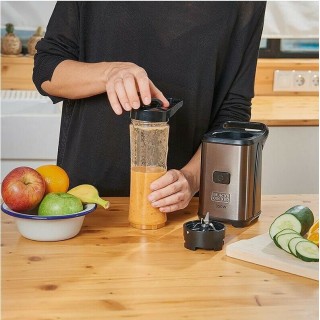 Black & Decker Blender With Plastic Jug 600 ml 350W Gray BXJBA350E