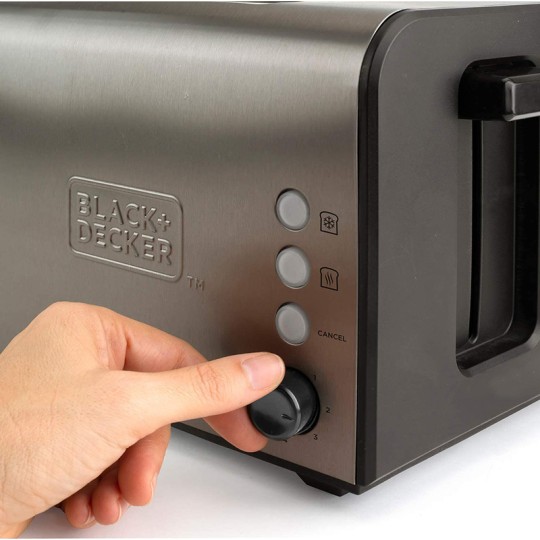 Black & Decker BXTO900E Toaster 2 Slots 900W Inox