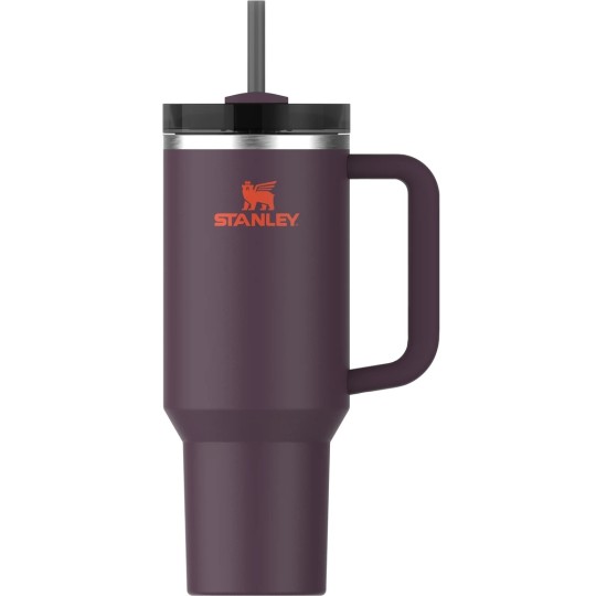 Stanley Quencher H2.0 FlowState Handled Tumbler Θερμός Ανοξείδωτο BPA Free 1.18lt Plum