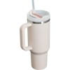 Stanley Quencher H2.0 FlowState Handled Tumbler Θερμός Ανοξείδωτο BPA Free 1.18lt Rose Quartz