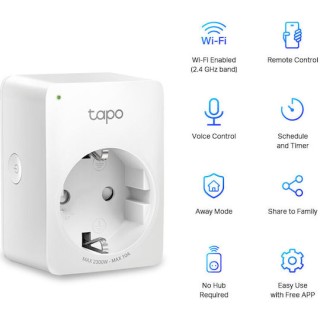 TP-Link Tapo P100 Ver. 2.0 Mini Smart Wi-Fi Socket 