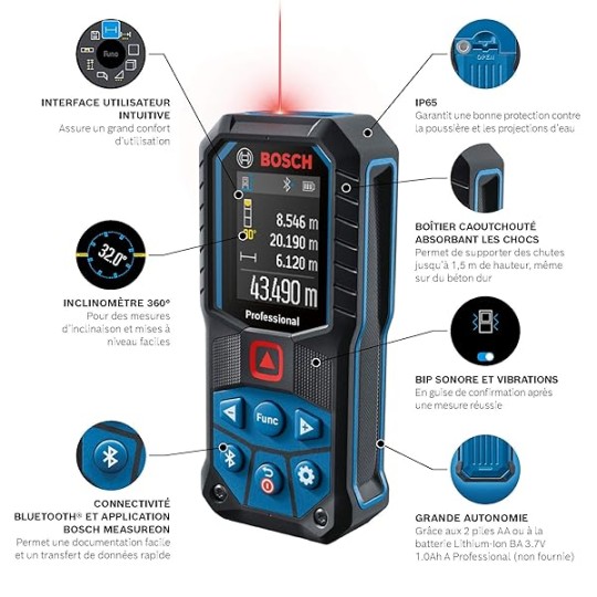 BOSCH GLM 50-27 C Μετρητής Αποστάσεων με Λέιζερ (#0601072T00)