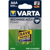 Varta Recharge Accu Power Επαναφορτιζόμενες Μπαταρίες AAA Ni-MH 800mAh 1.2V 2τμχ