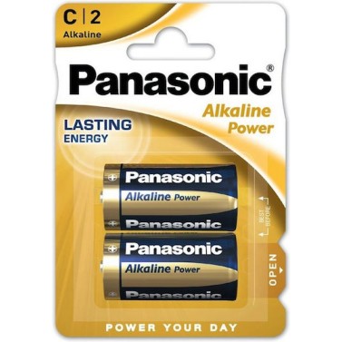 Panasonic Power Αλκαλικές Μπαταρίες C 1.5V 2τμχ Panasonic Power Αλκαλικές Μπαταρίες C 1.5V 2τμχ