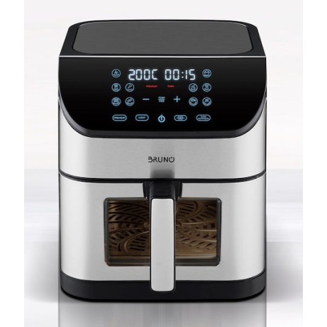 BRUNO BRN-0194 Φριτέζα Αέρος 8lt 1800W Inox-Μαύρη