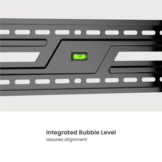 Powertech PT-1370 Βάση Τηλεόρασης Τοίχου έως 86" και 75kg Ασημί