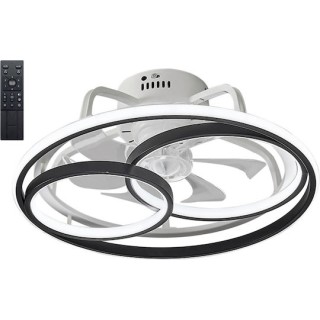 Powertech HLL-0108 Ανεμιστήρας Οροφής 50cm με Φως και Τηλεχειριστήριο Μαύρος