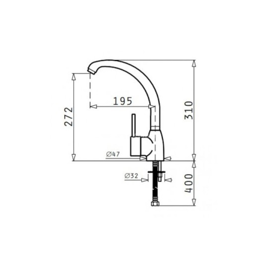 Pyramis Maidtec Melodia Ψηλή Μπαταρία Κουζίνας Πάγκου Ασημί Pyramis Maidtec Melodia Ψηλή Μπαταρία Κουζίνας Πάγκου Ασημί