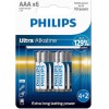 PHILIPS Ultra AAA LR031.5V LR03E6BP/10 Αλκαλικές Μπαταρίες 6τμχ