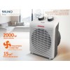 BRUNO 2 σε 1 αερόθερμο δωματίου 2000W Λευκό BRN-0211