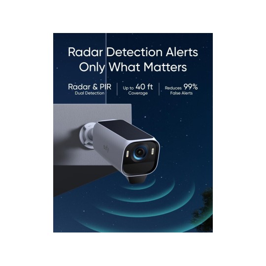 Anker EufyCam S3 Pro ΚΙΤ 2 Cameras Wireless Cameras IP 8MP with Control Hub (T88923W1)