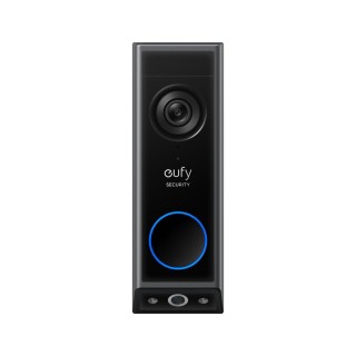 Anker eufy E340 Dual Camera Wi-Fi Video Doorbell Add-On 2K HD Black T8214311