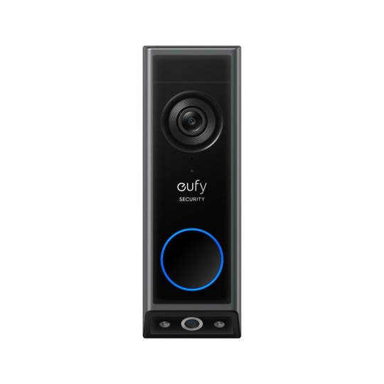 Anker eufy E340 Dual Camera Wi-Fi Video Doorbell Add-On 2K HD Black T8214311